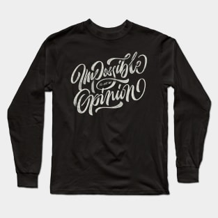 Quotes Lettering T-shirt Long Sleeve T-Shirt